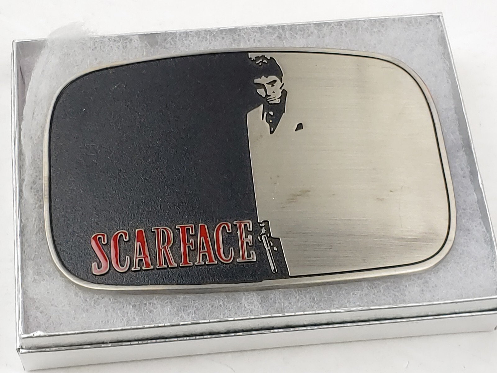 SCARFACE Metal Belt Buckle 4.5&Prime; x 3&Prime; Fits Belt Widths up to 1.5&Prime; – NEW!