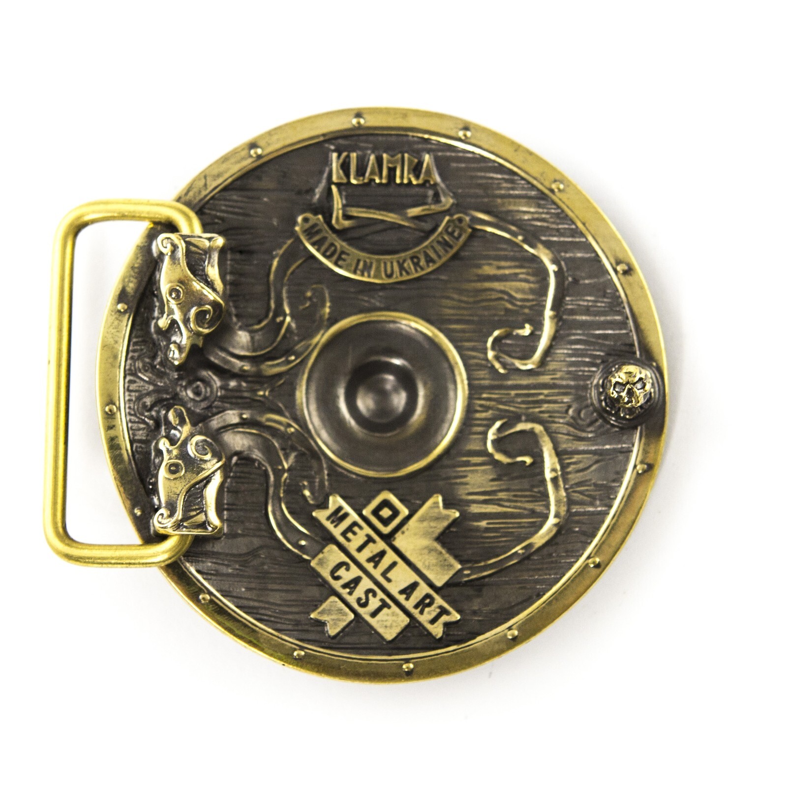 Belt buckle Viking Shield, Warrior brass belt buckle, Scandinavian belt buckle