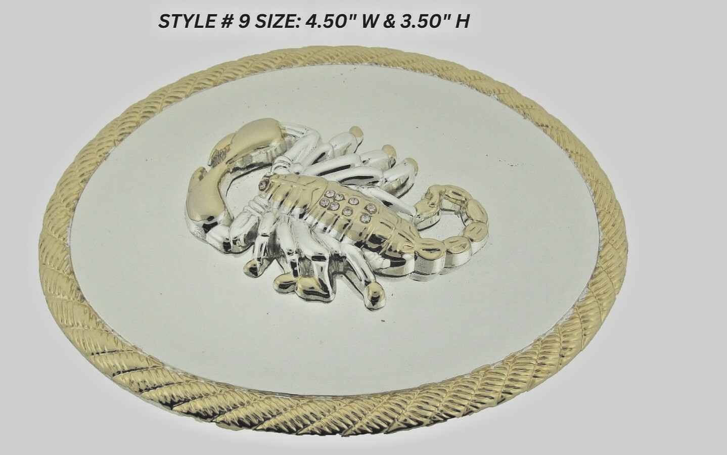 Scorpion Belt Buckle New Men Women Gold Shiny Metal Zodiac Western Cowboy Rodeo