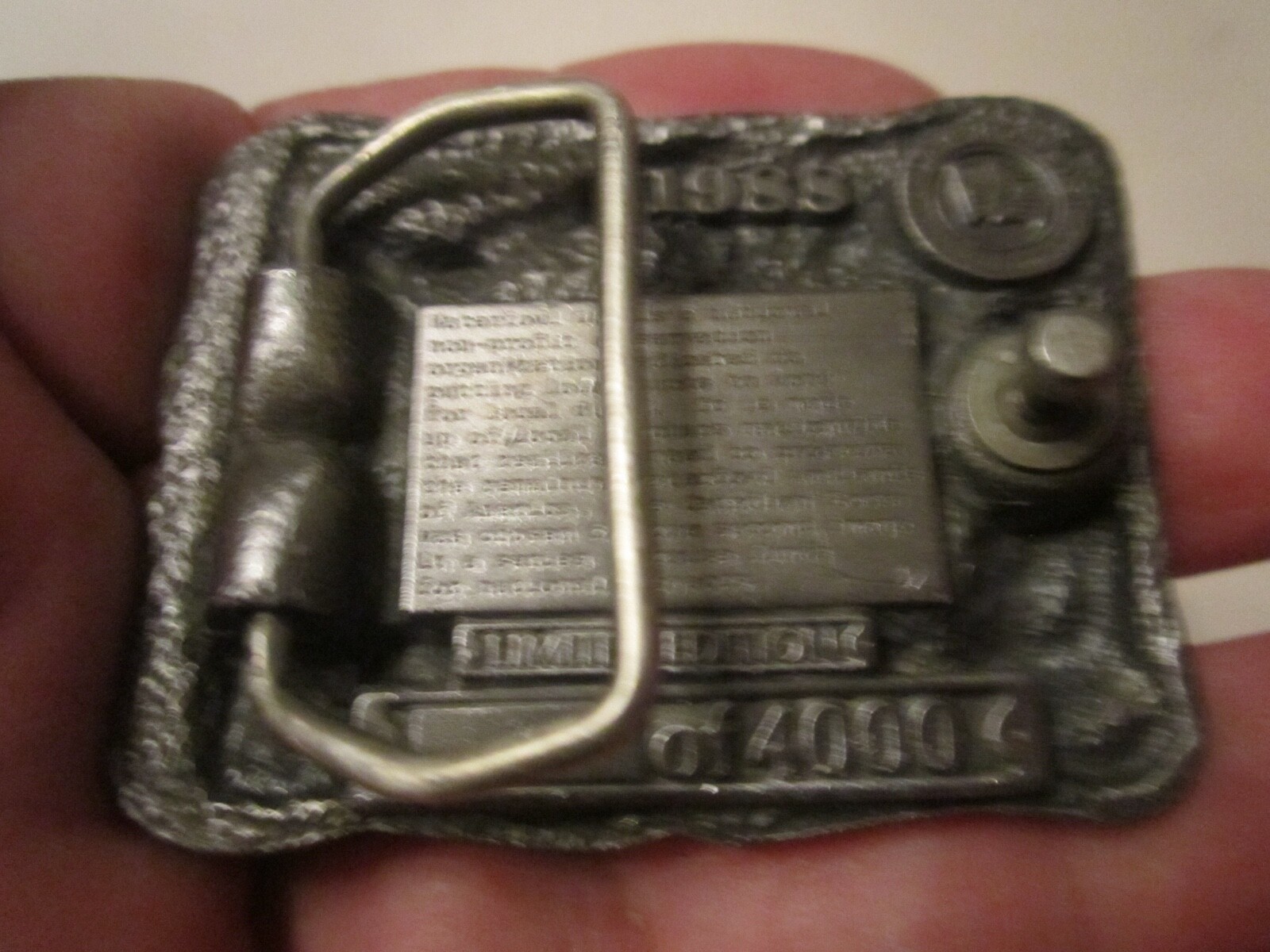 1988 WATERFOWL USA BELT BUCKLE – LMTD EDITION 1 OF 4000 – HEAVY – GW-17