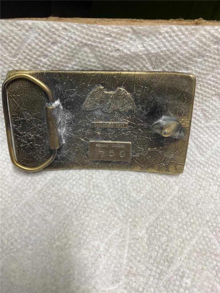 1977 Faster Horses Older Whiskey Younger Women More Money Belt Buckle
