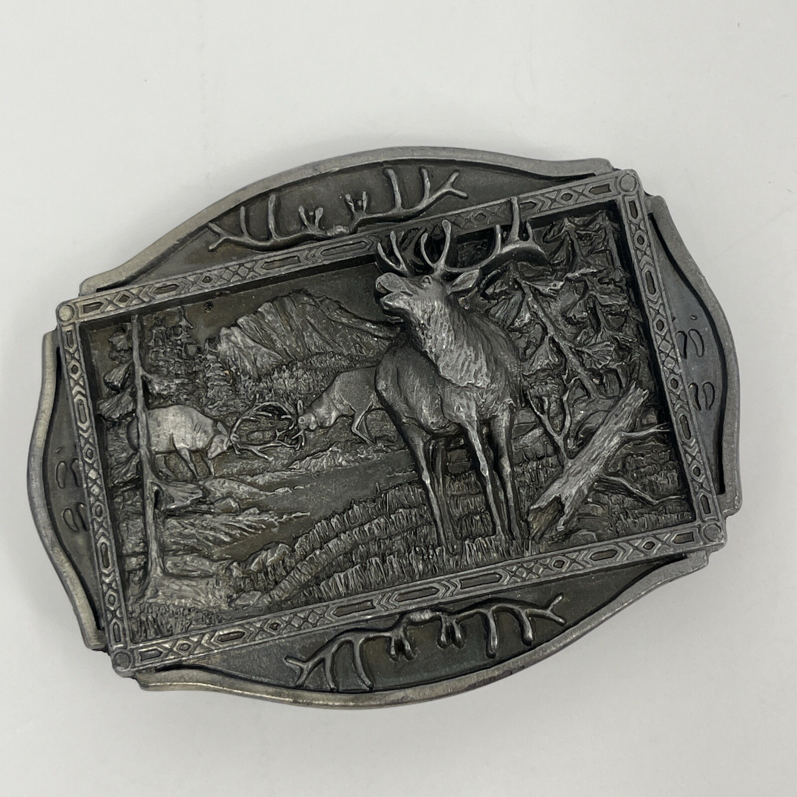 Vintage Belt Buckle Elk Relief Brew City Collectibles 1994 Country Western