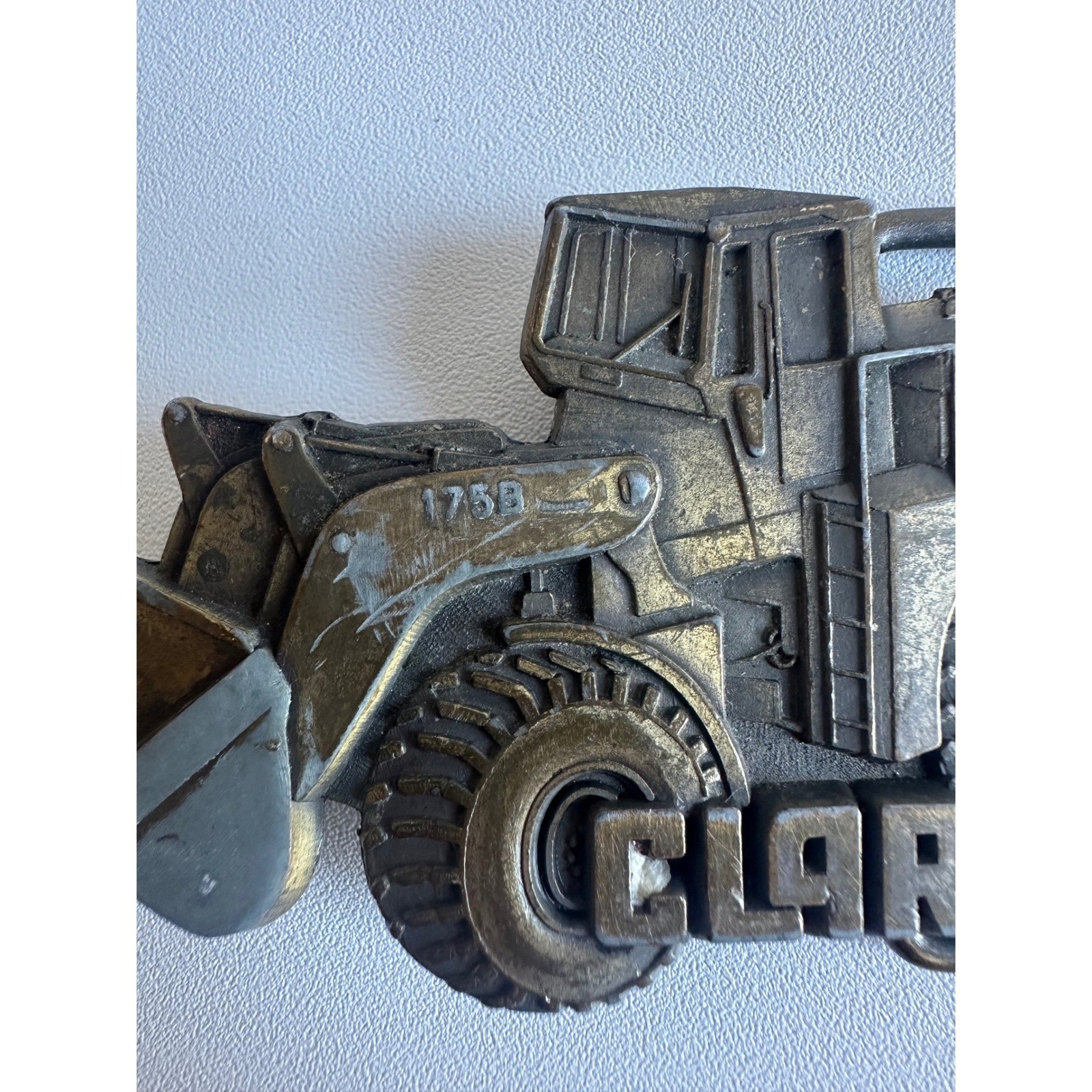 Clark Michigan 175B Front End Loader Belt Buckle Vintage Construction Equipment