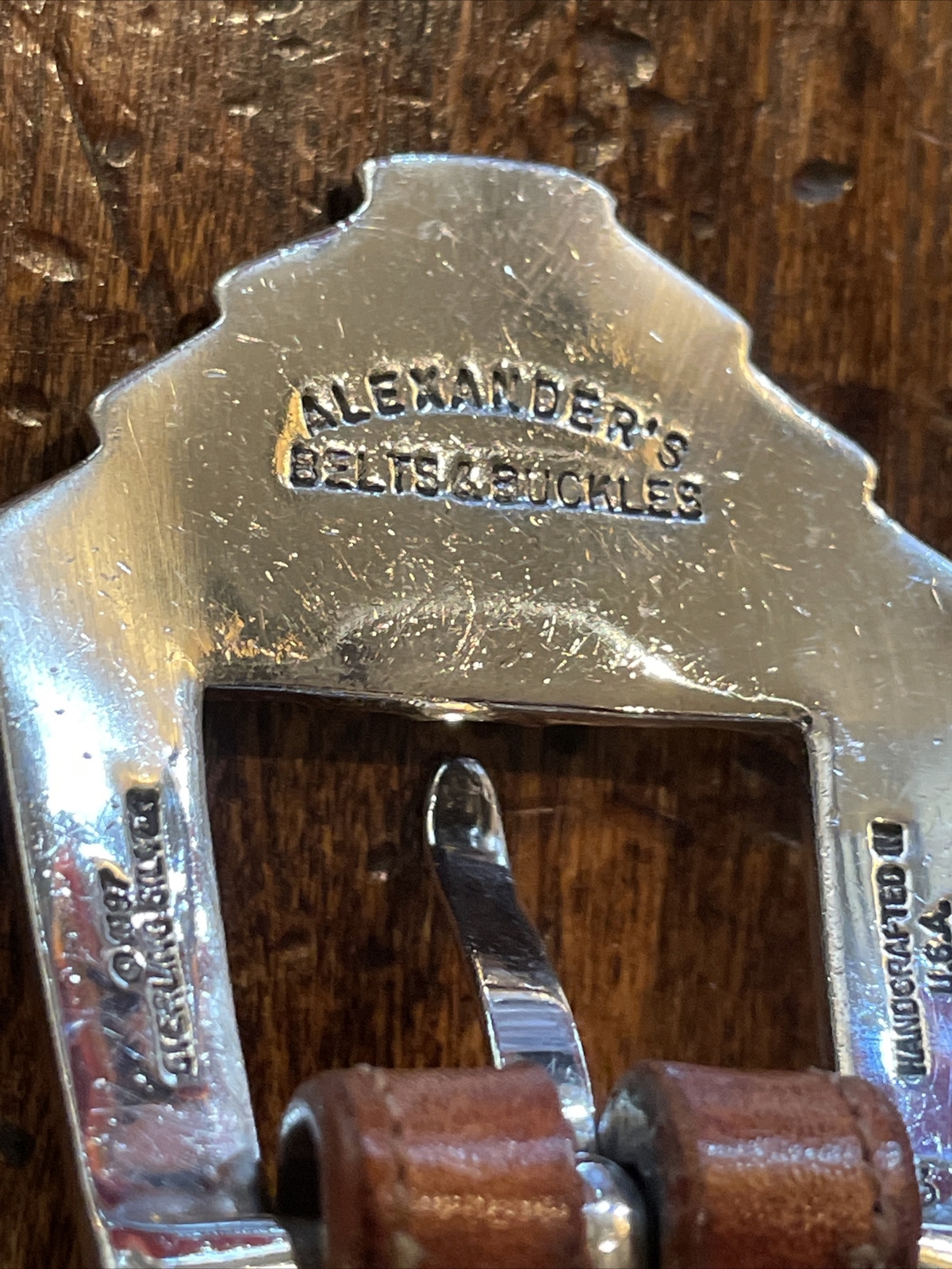 Alexander James Reid Style Sterling Silver Belt Buckle 27-29-1.25-.75🐂✅
