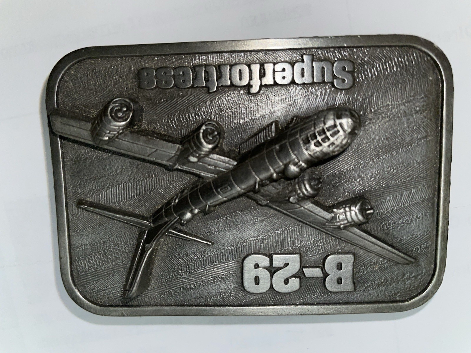 B – 29 Super fortress Pewter Belt Buckle