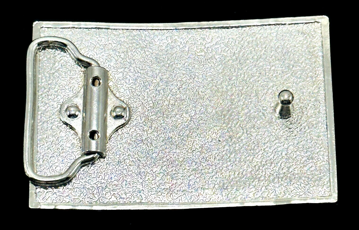 Belt Buckle Enamel Union Jack UK British Flag Silver Tone For 1 1/2 Inch Belt