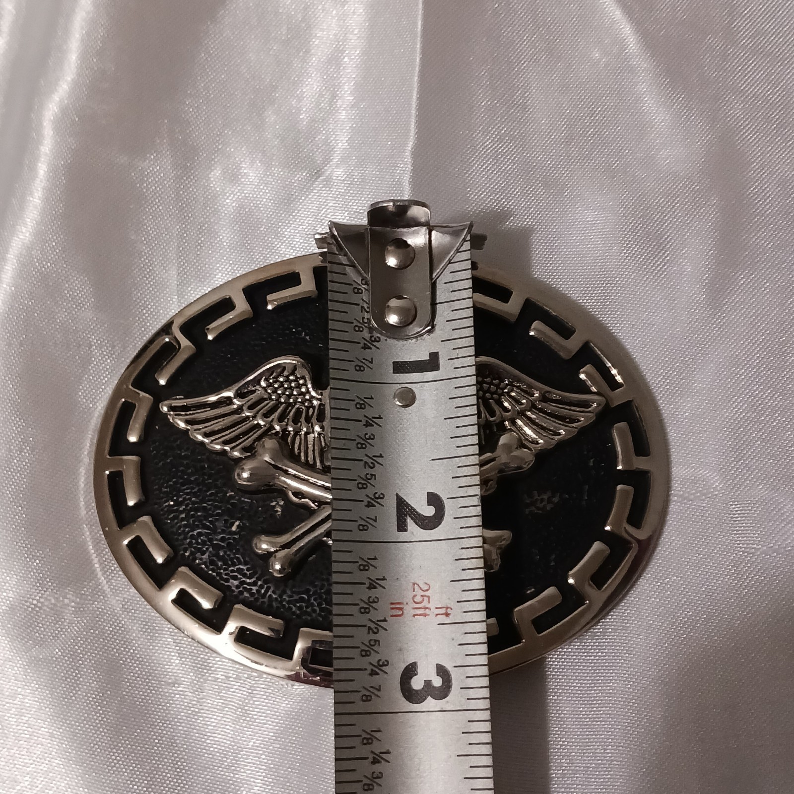 2 Skull Belt Buckles Pirate Biker Unmarked Metal