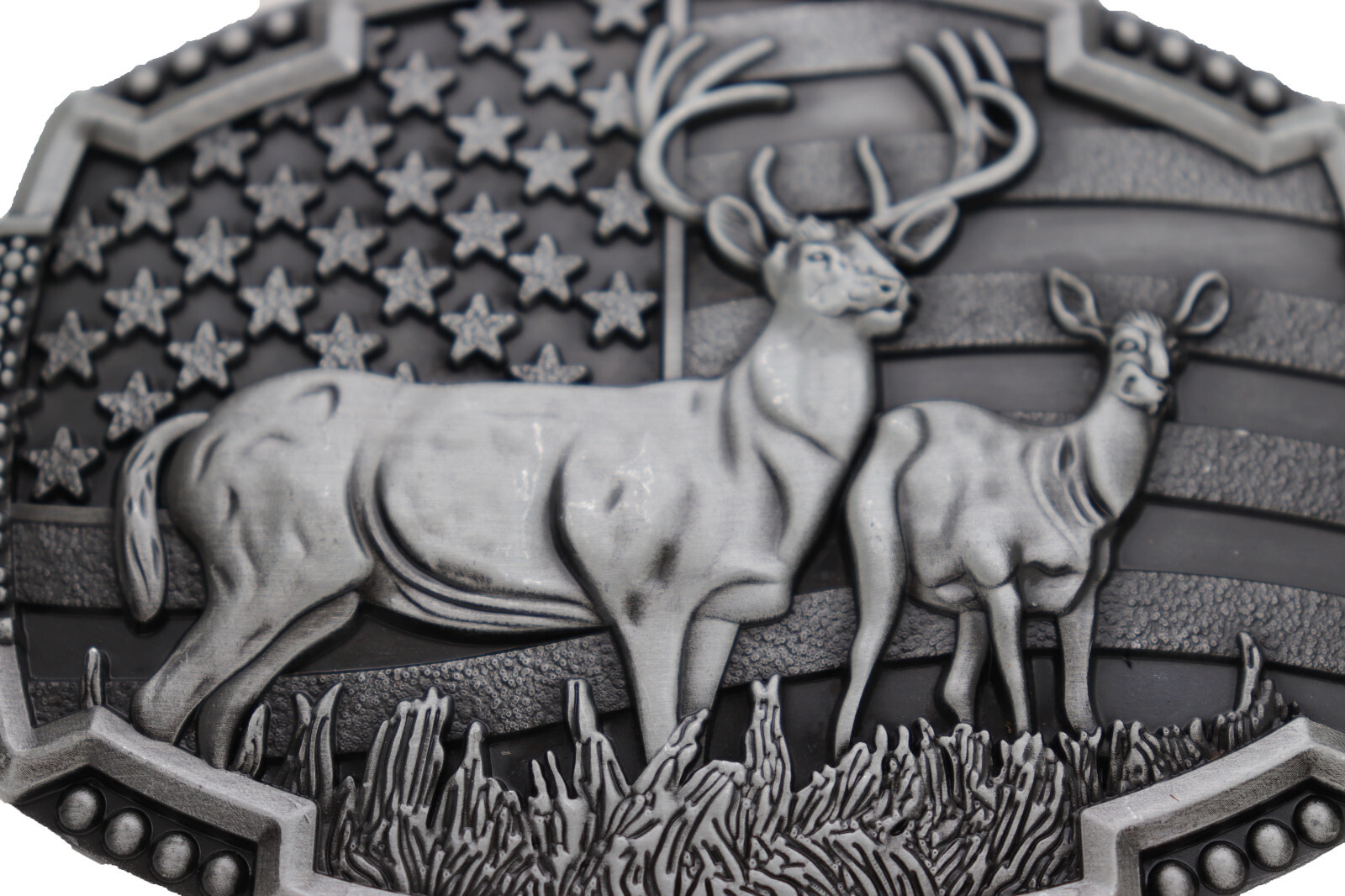 Men Women Silver Metal Belt Buckle Deer Nature Hunter Western Fashion Jeans Pant