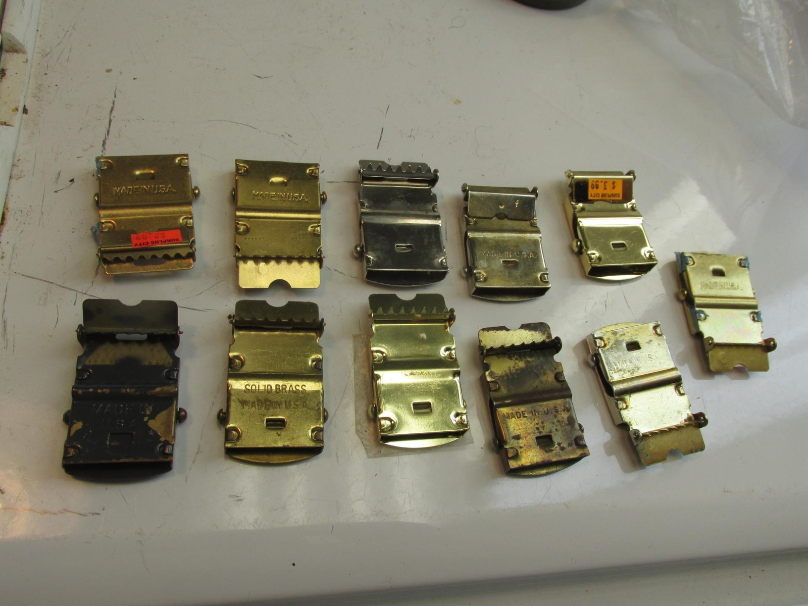 11 Uniform Belt Buckles some New