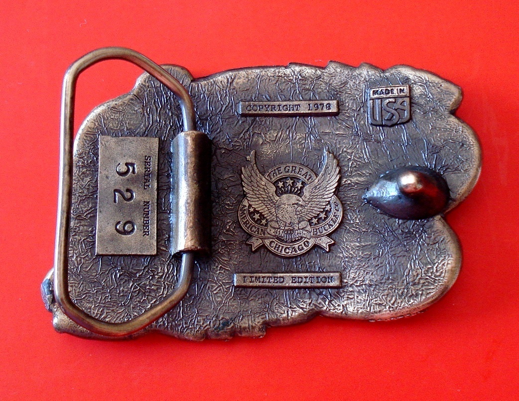1978 VTG I&rsquo;d Rather Be Hunting The Great American Buckle Co. Belt Buckle #529