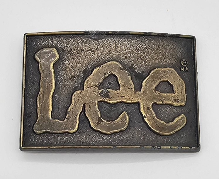1980s Lee Jeans Brass Belt Buckle – Vintage
