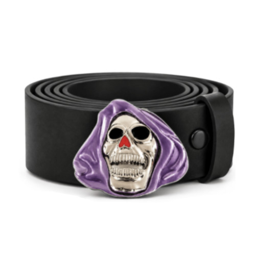 Grim Reaper Skull Ghost Scary Punk Party Belt Buckle