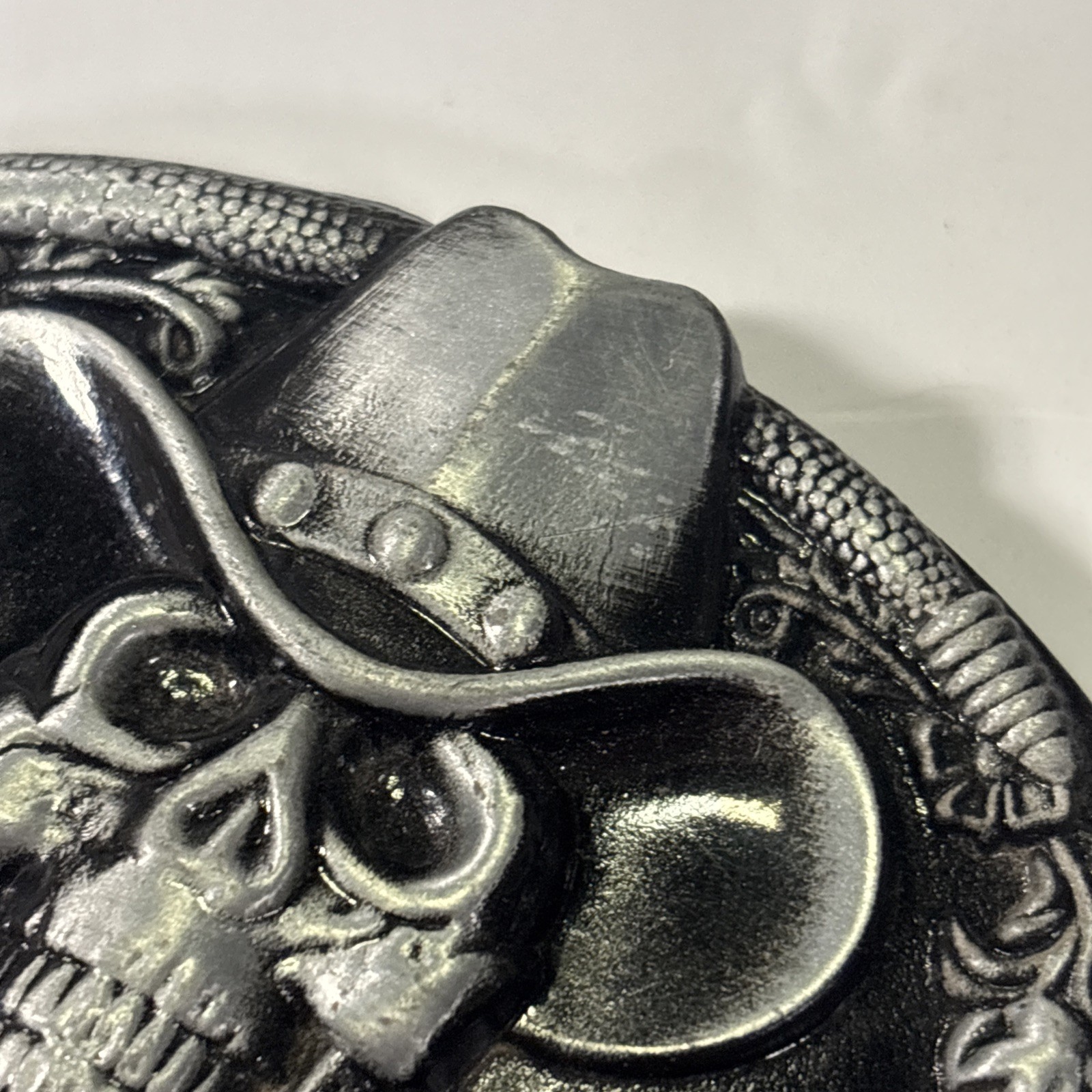 Cowboy Skull Belt Buckle Western Gothic Biker Style Snake Guns Rodeo Punk
