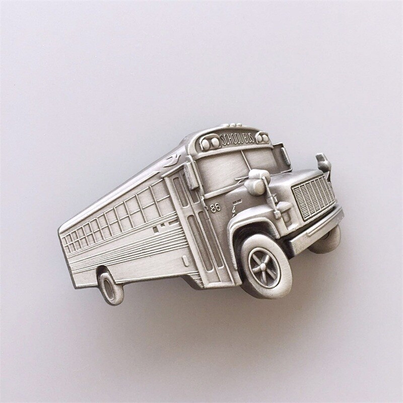 Vintage School Bus Belt Buckle Gurtelschnalle Boucle de ceinture