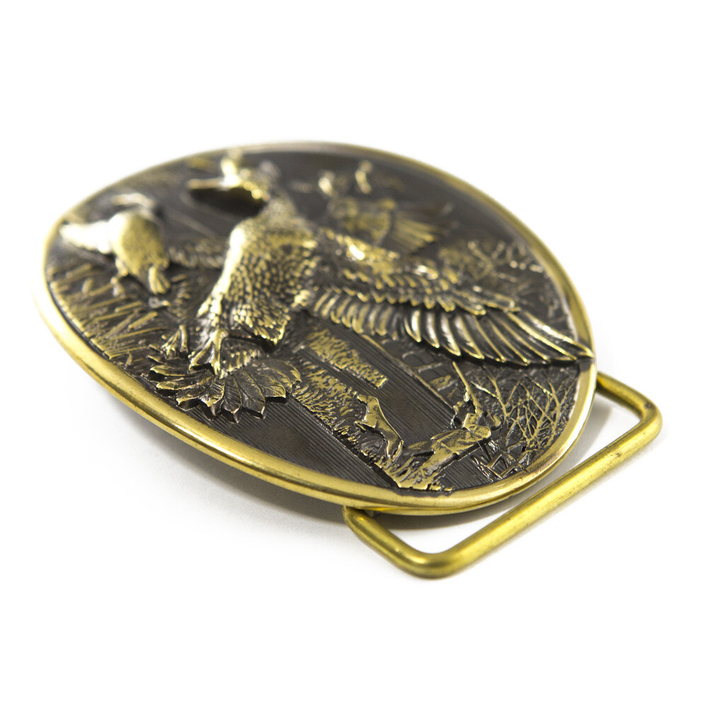 Duck hunting belt buckle, Trophy duck season hunter gift