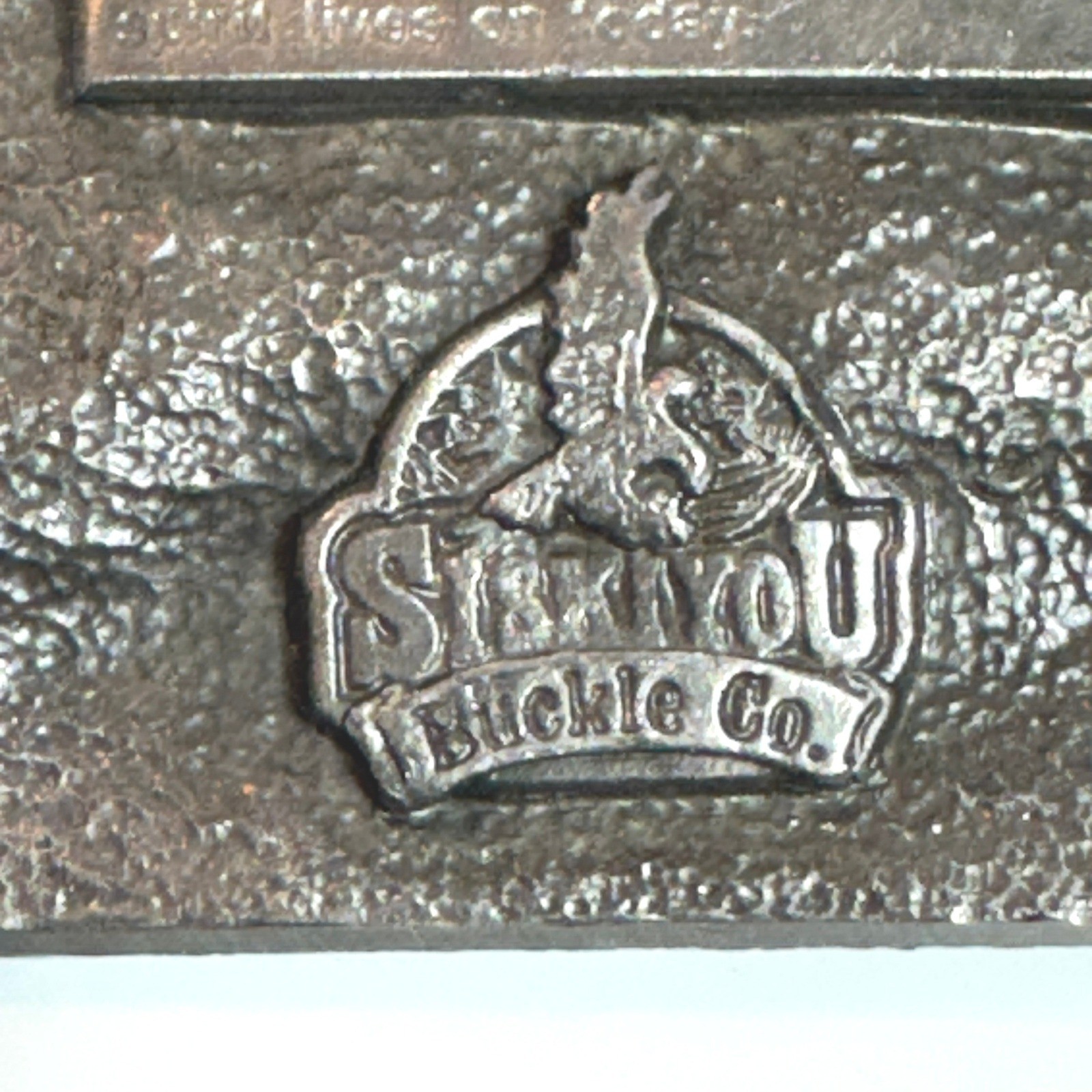 Vintage Western Train Buckle Metal American Railroad Steam Engine Sisskiyou 1986