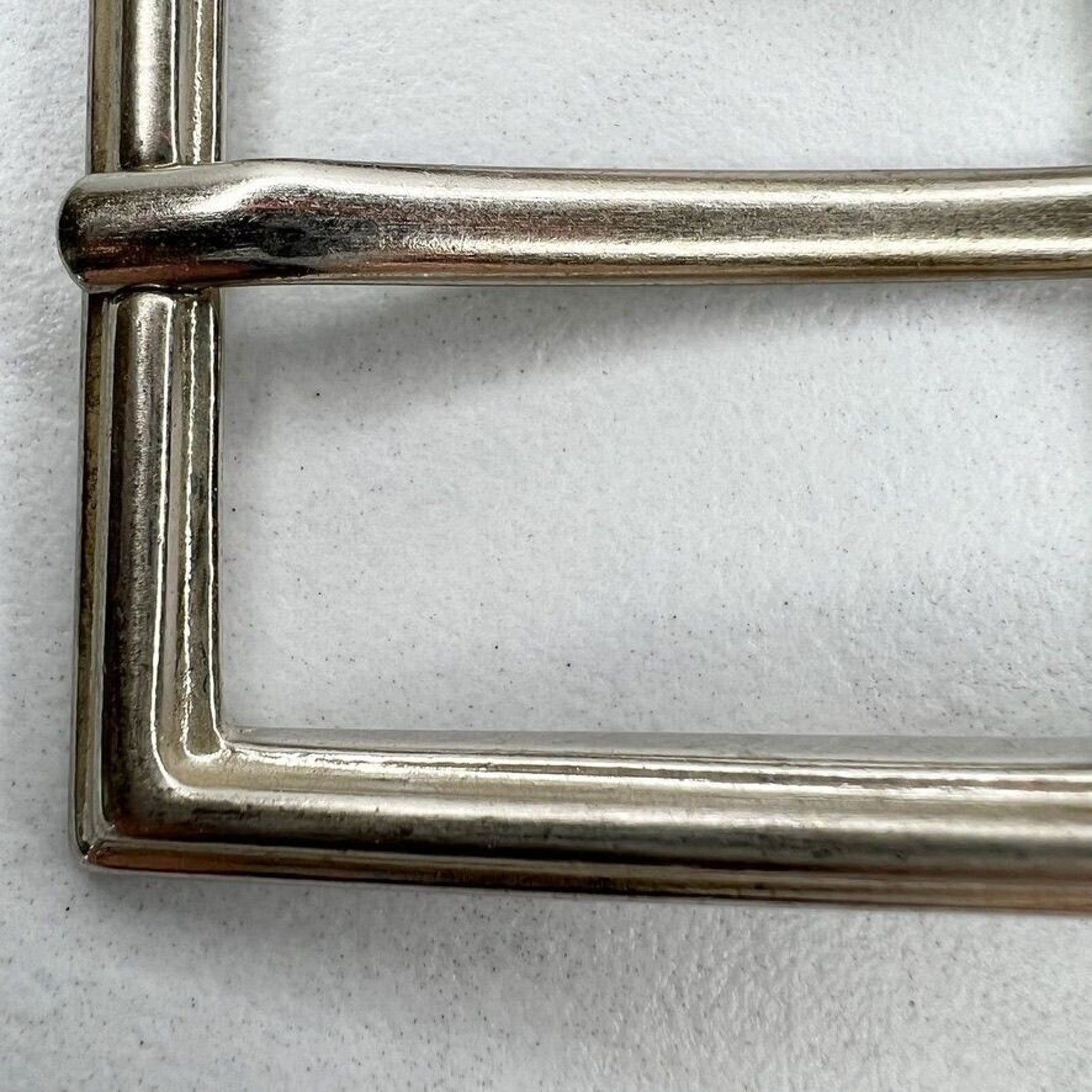 Silver Tone Simple Basic Belt Buckle