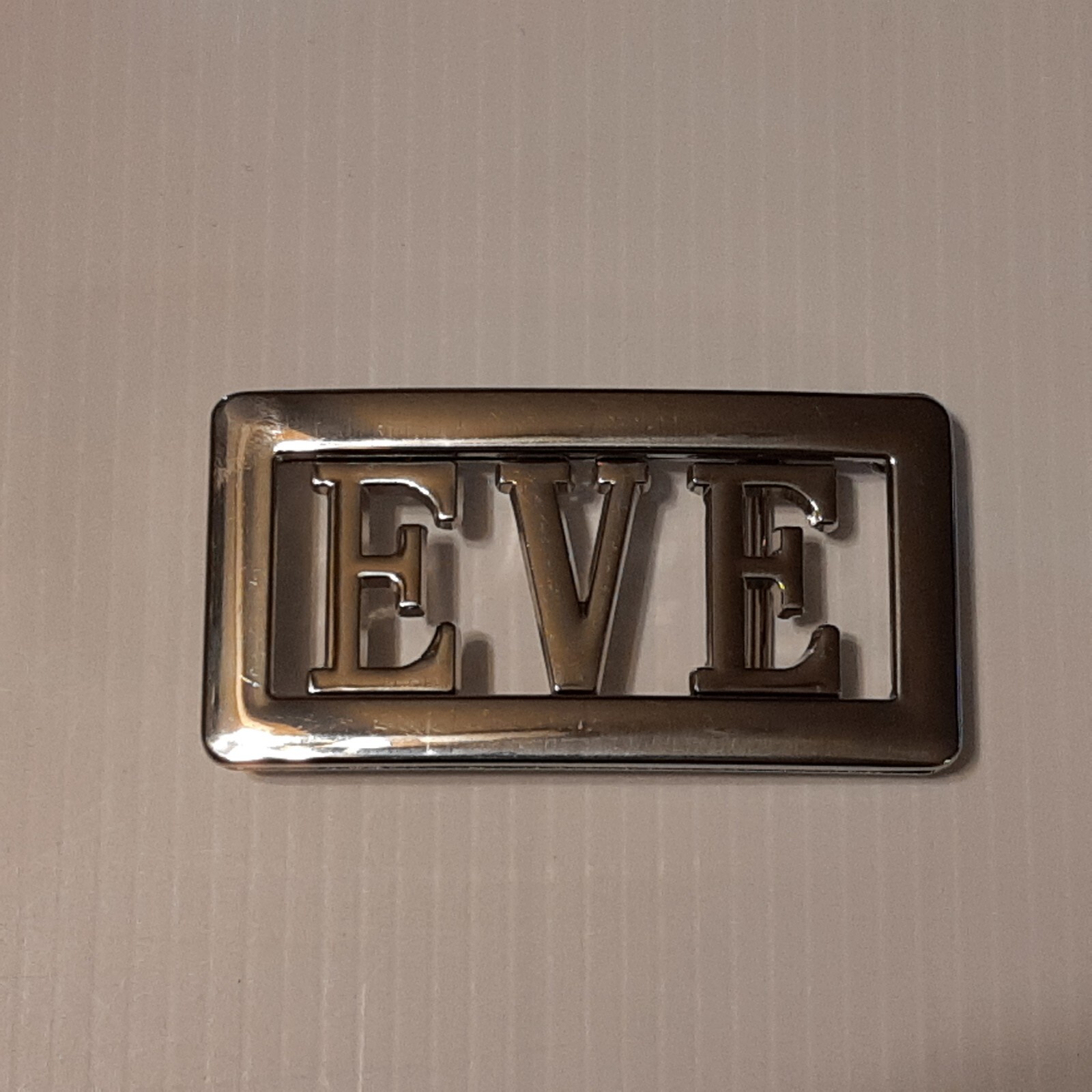 EVE Name Belt Buckle -Put your name or word on Buckle