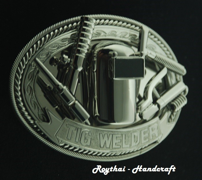(8X11 cm) MADE BY ORDER MEN BELT BUCKLE HANDMADE STAINLESS STEEL TIG WELDER 1