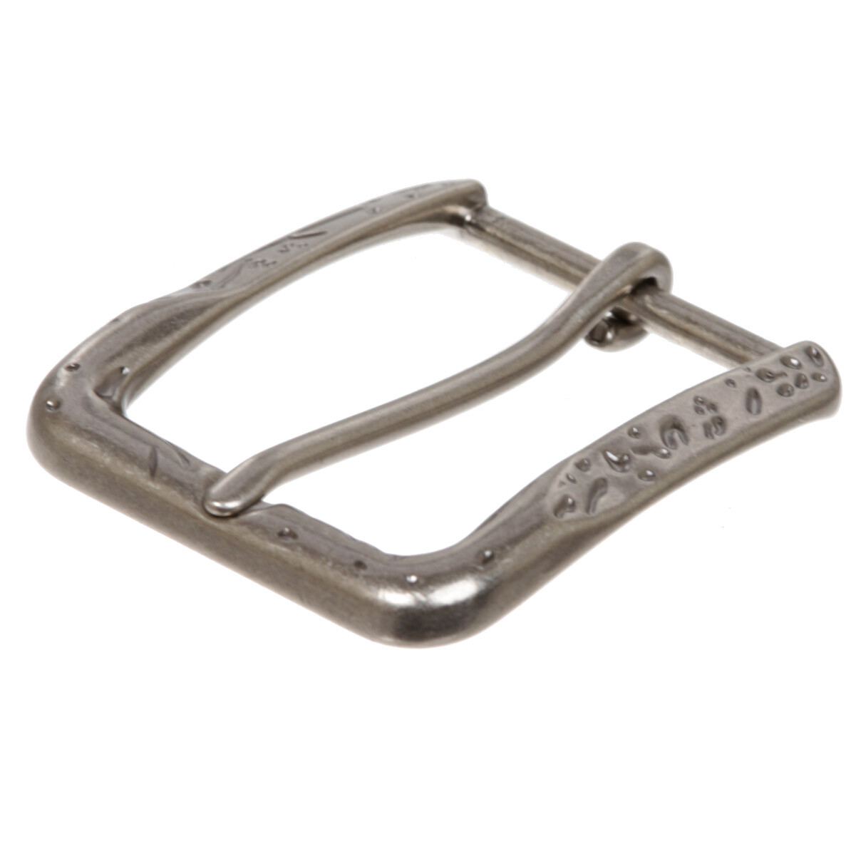 1 5/8&Prime; (39.5mm) Single Prong Hammered Rectangular Replacement Belt Buckle