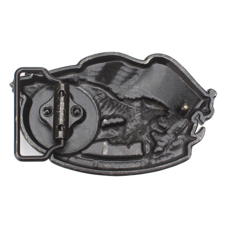Eagle and American Flag Belt Buckle Western Cowboy Motorcyclist (EG-15)