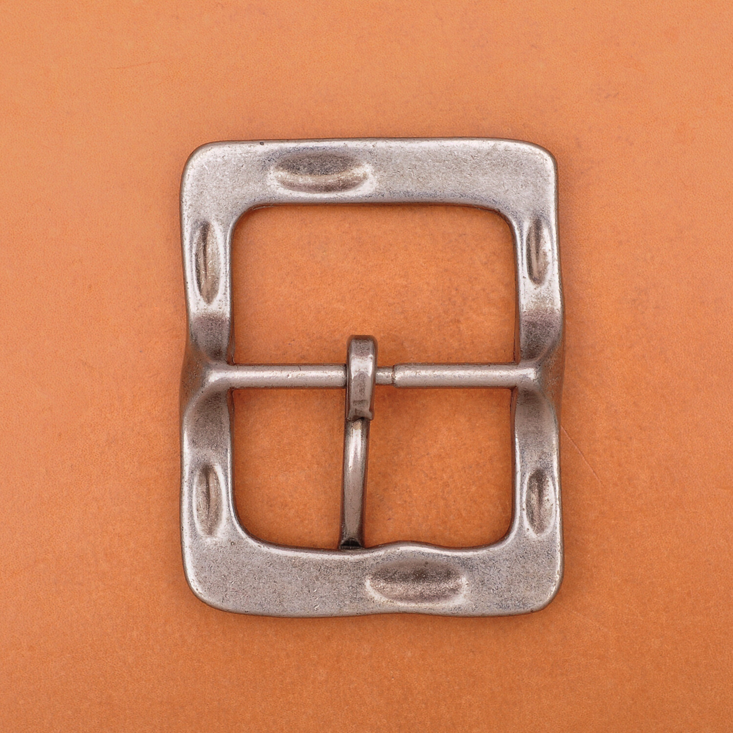 Heavy Duty Solid Antique Silver Center Bar Belt Buckle Fits 1-1/2&Prime; Leather Belts