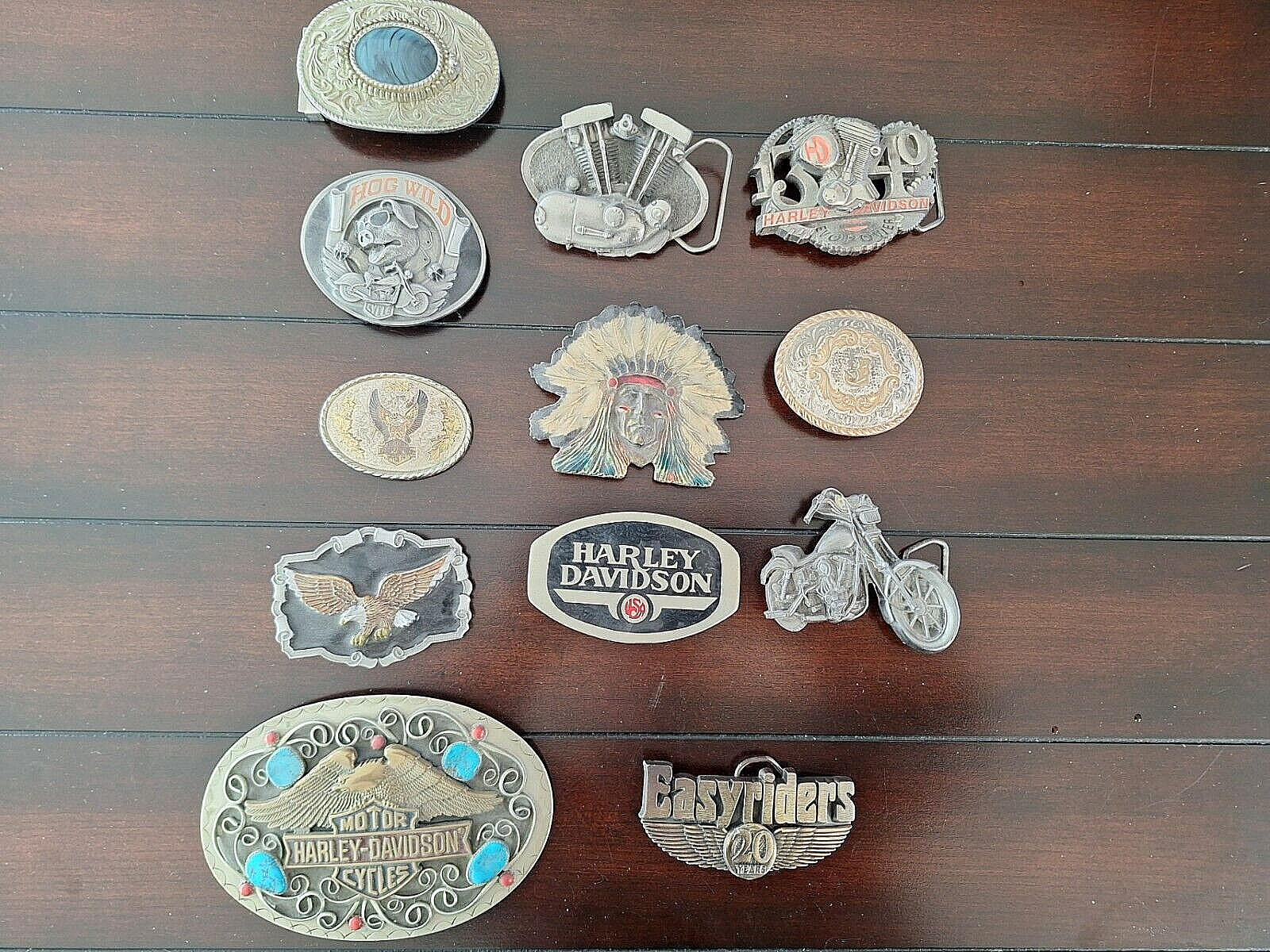 H.D. belt buckle collection