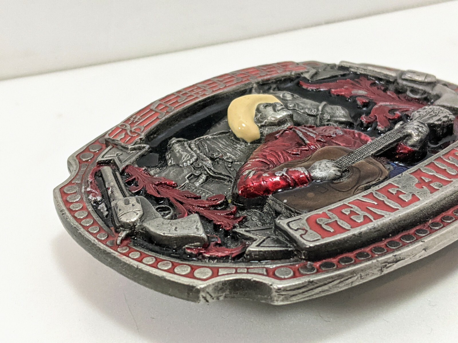 Gene Autry Horse Guns Guitar Music 1993 Belt Buckle by SMKW #610 of 10,000