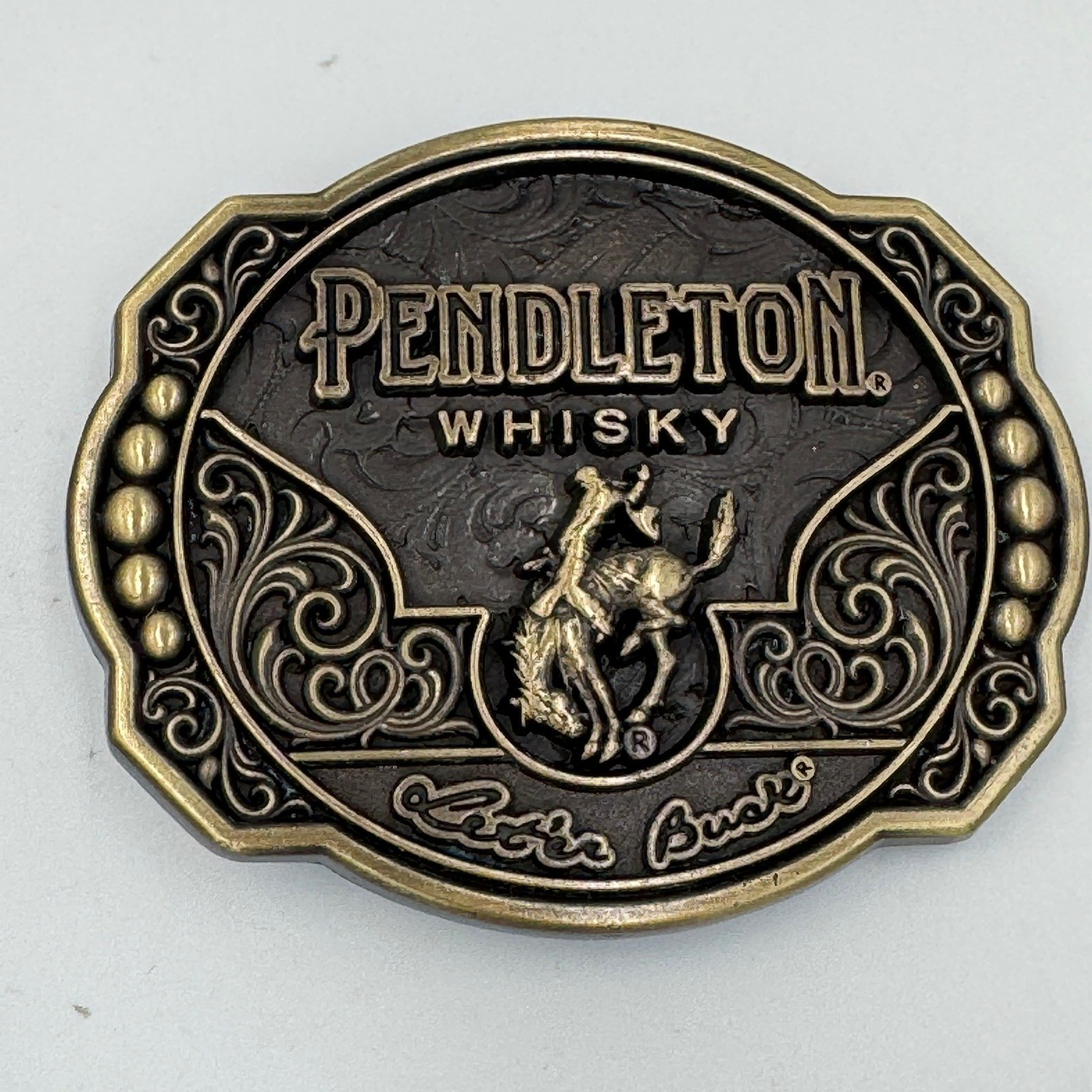 Montana Silversmiths Pendleton Whisky 2024 Edition Belt Buckle Let&rsquo;er Buck