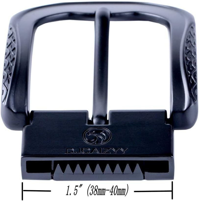 Belt Buckle Replacement Belt Buckle Removable Heavy Duty Classic Black 1.5&Prime;