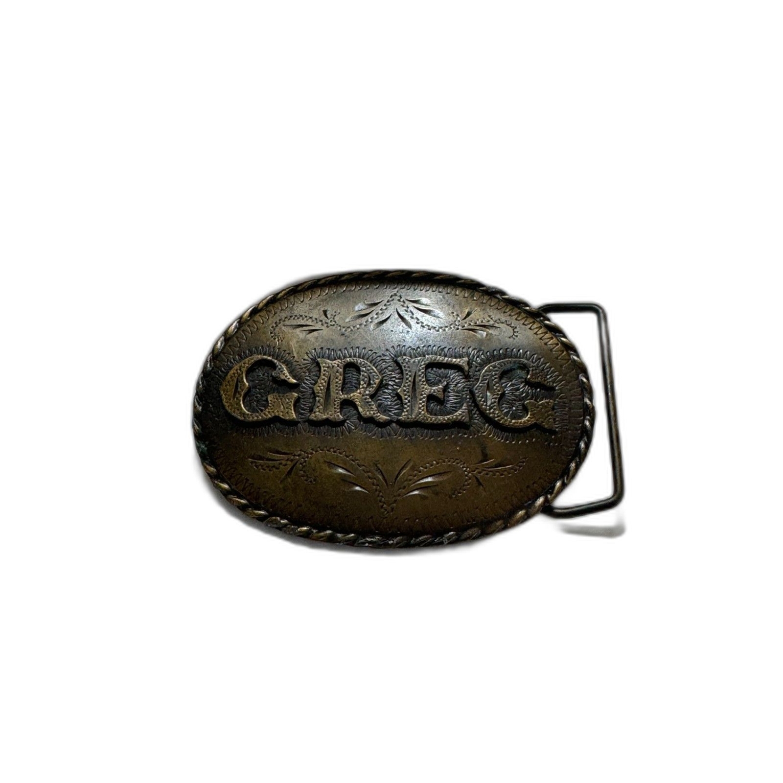Gorgeous vintage belt buckle Spec Cast Denver Co 1981 GREG