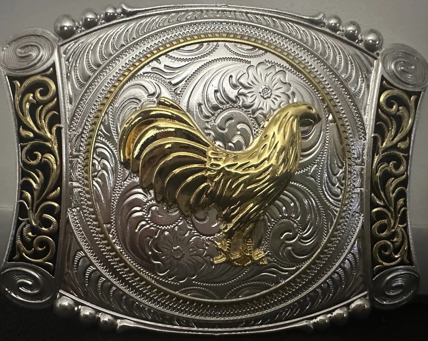 ROOSTER BELT BUCKLE WESTERN RODEO JARIPEO PALENQUE HEBILLA VAQUERA DE GALLOS
