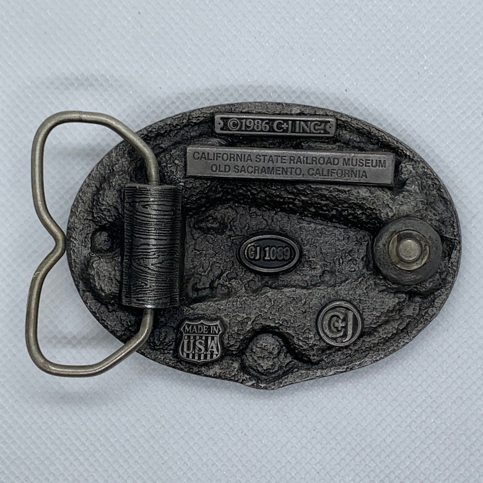 The Covered Wagon Western Pacific Belt Buckle