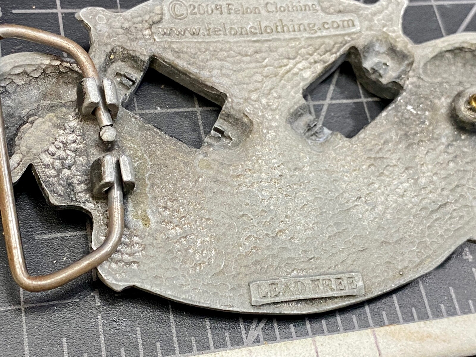 Stick To Your Guns Missing The Rotating Revolvers Felon Belt Buckle Tattoo Style