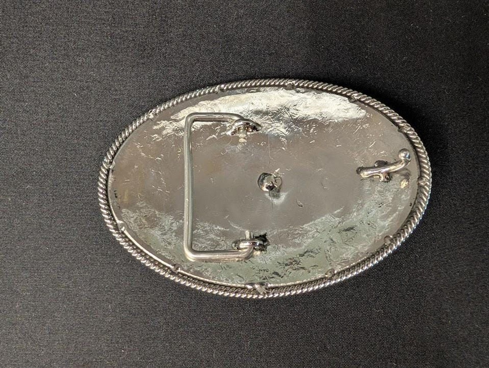 Vintage Western Horse Head Belt Buckle Silver Tone Cowboy Rodeo Equestrian