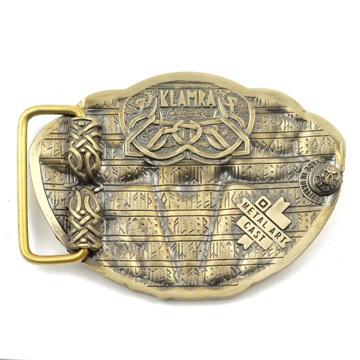 Tiwaz belt buckle, Old Norse Scandinavian Nordic Celtic Viking Pagan TYR runic
