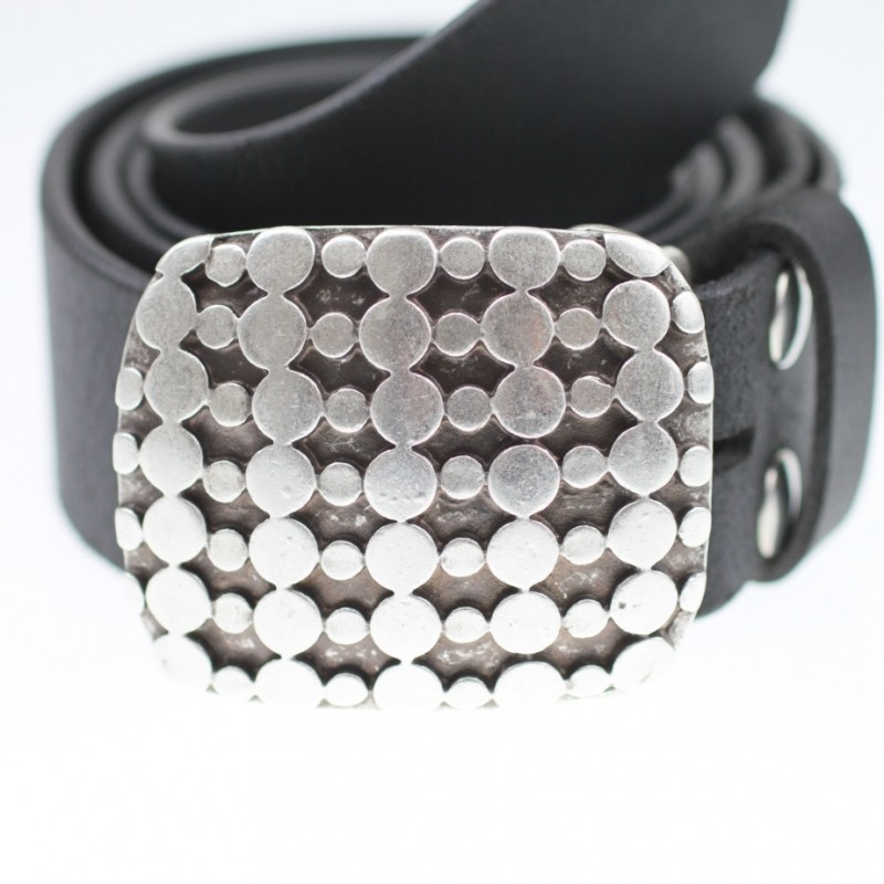 Circle Geometry Ornament Rectangle Belt Buckle Buckle Interchangeable Clasp GS39 as
