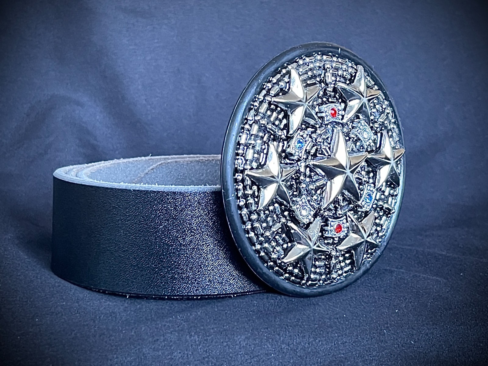 Star Command OOAK Futuristic Belt Buckle Assemblage Art Darren McNeese