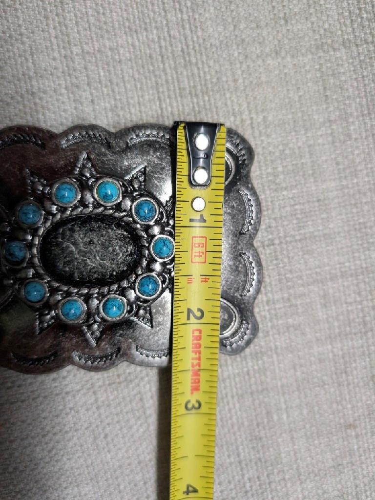 vintage style NATIVE AMERICAN navajo indian SOUTHWESTERN replica belt buckle y2k