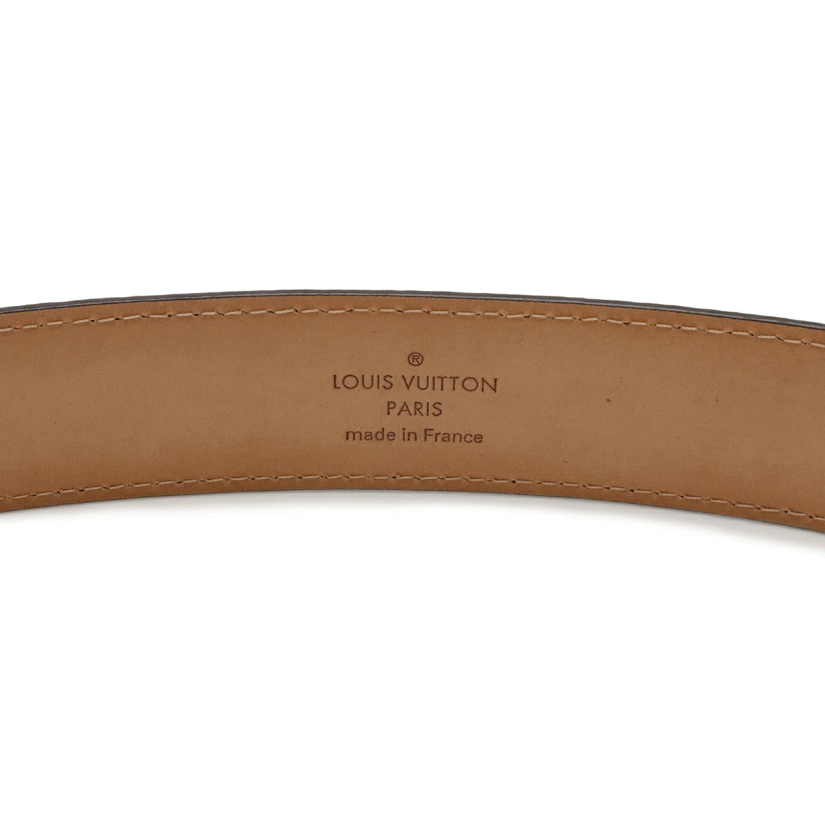LOUIS VUITTON Damier Sainteur Ellipse 30MM Belt Men&rsquo;s