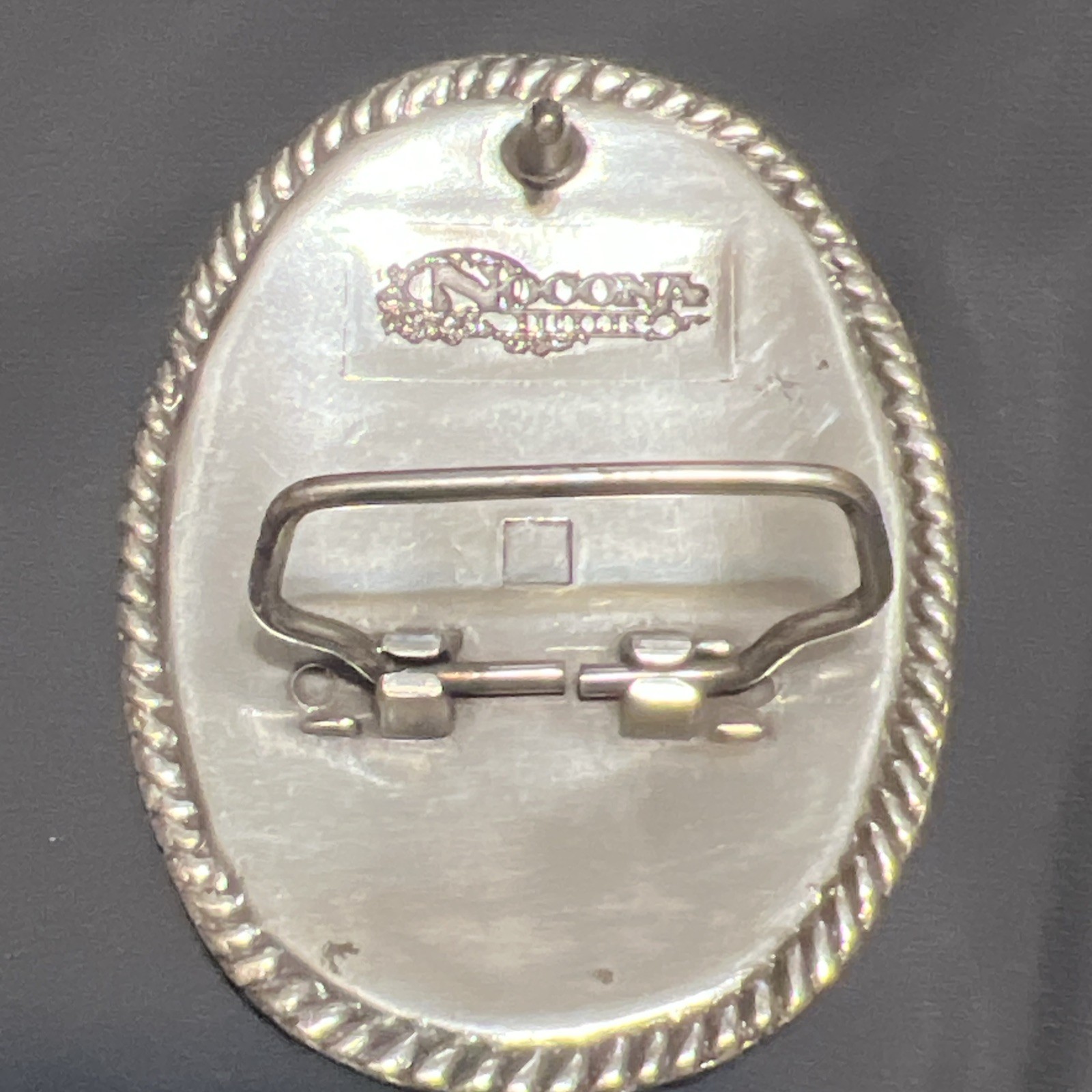 Nocona M&F Western Oval Floral Scroll Belt Buckle 37222