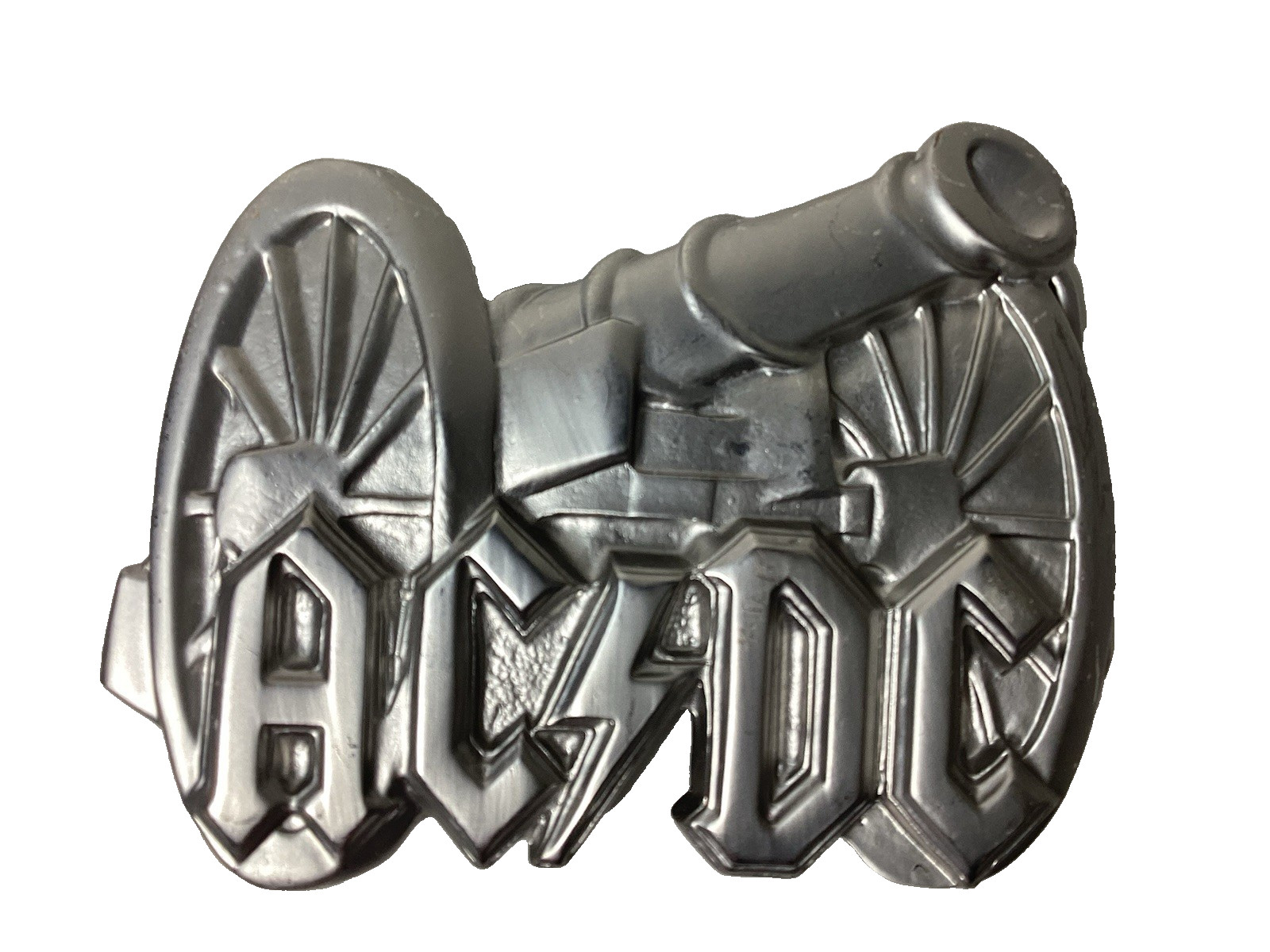 Brand New AC/DC Cannon Logo Rock Band Licence Belt Buckle