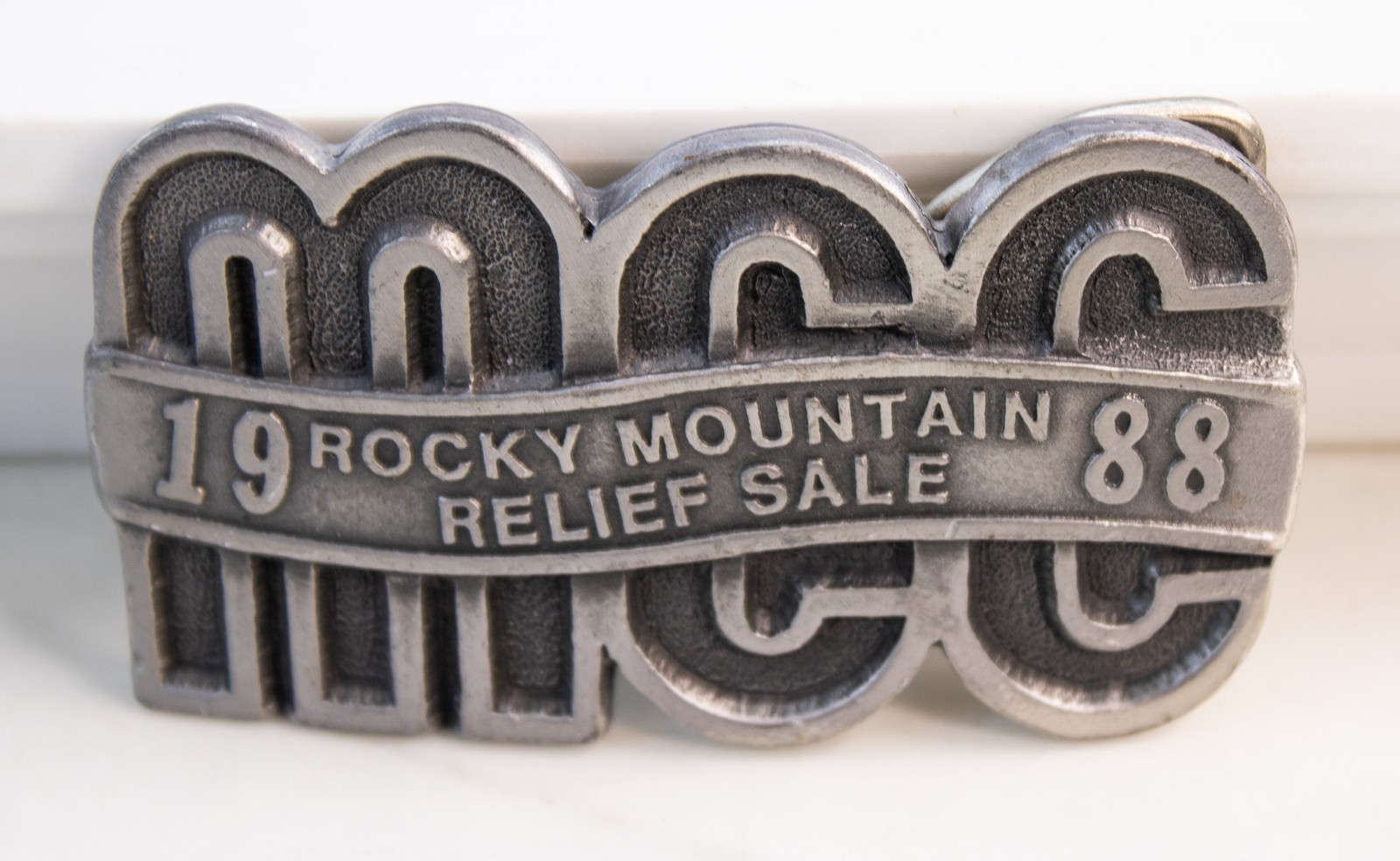 1988 Rocky Mtn MCC Mennonite Relief Sale Belt Buckle Ltd Ed #71/100 Denver CO