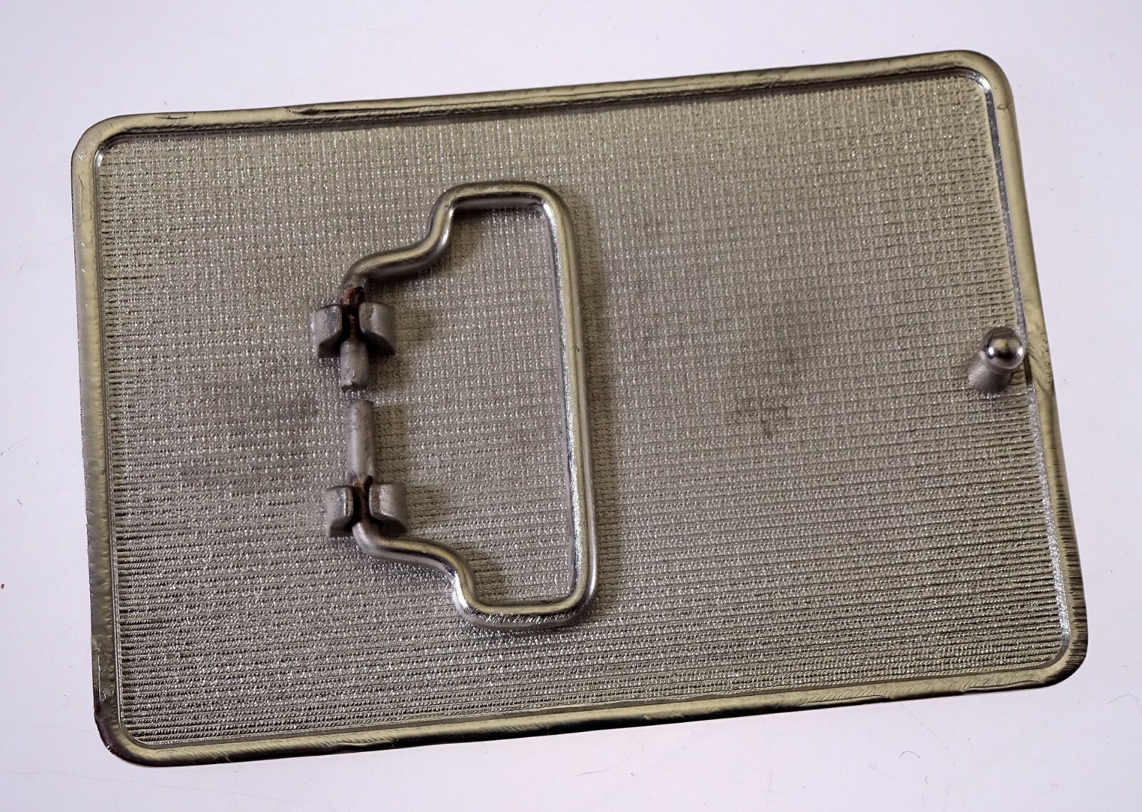 VINTAGE MICHAEL JACKSON KING OF POP CHROME BELT BUCKLE