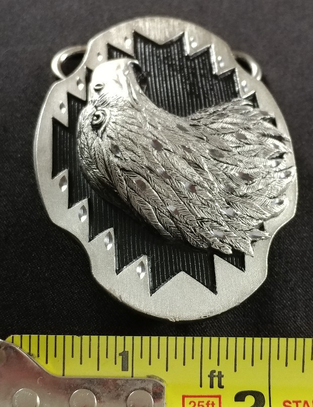 EAGLE HEAD BIRD WILDLIFE NATURE BELT BUCKLE SISKIYOU MADE IN USA 1996