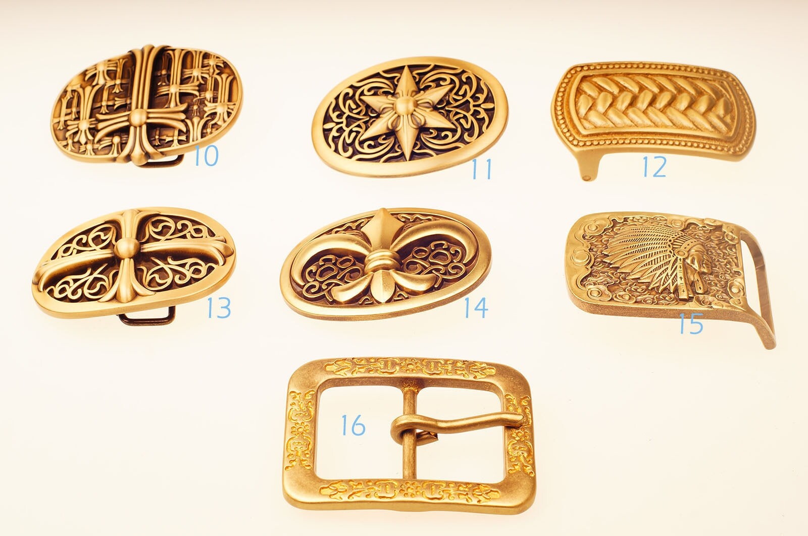 Artisic Design Quality Solid Brass Pure Copper Pin belt Buckle Leathercraft DIY