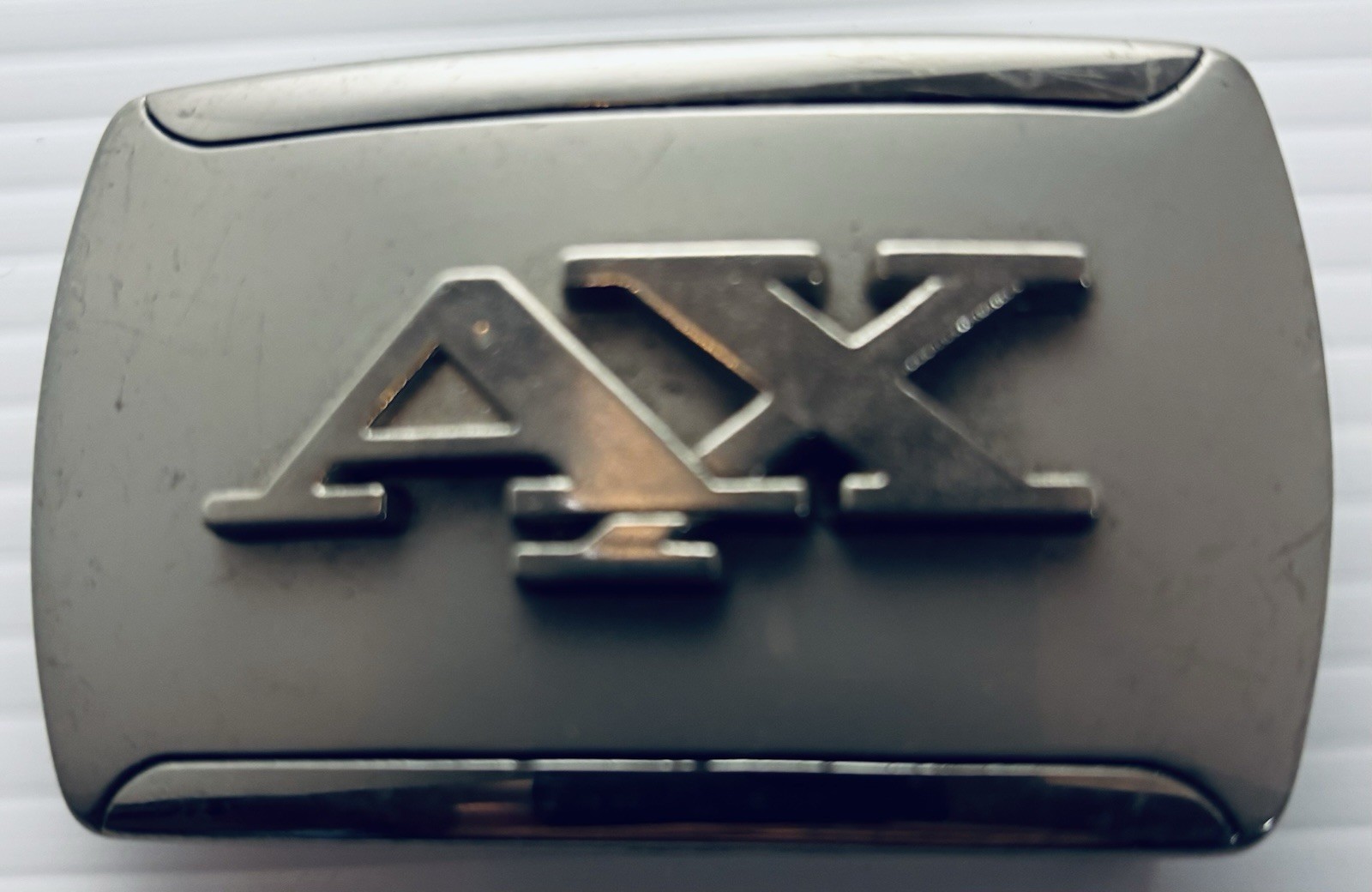 Armani Exchange belt buckle