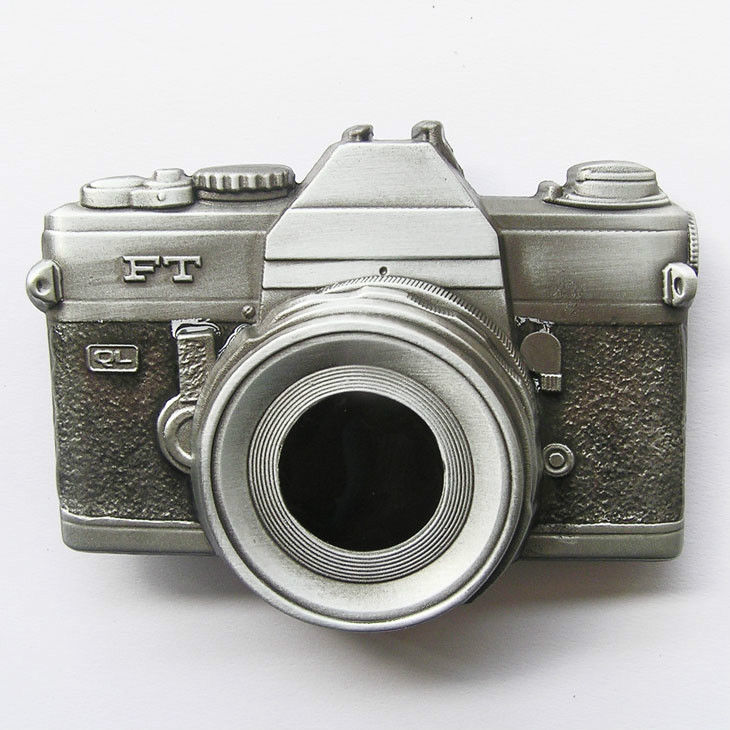 BRAND NEW Raised detail CAMERA PHOTO PICTURE CLASSIC BELT BUCKLE Photography