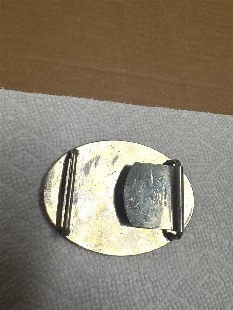 Vintage Justin Armadillo Belt Buckle