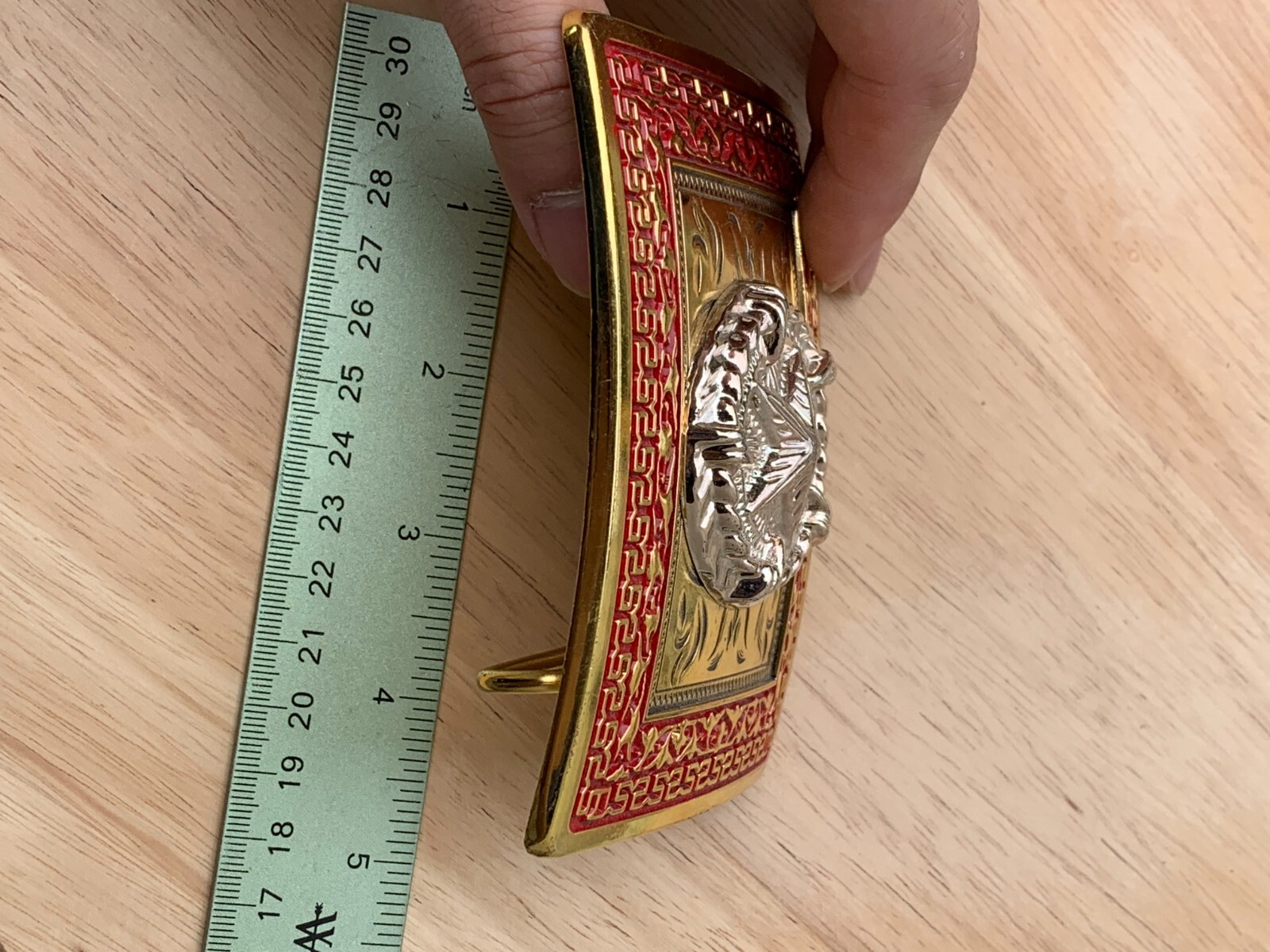 Western Buckle Gold Silver Red Texas Star Cowboy Fit 2 » Hebillas Vaqueras